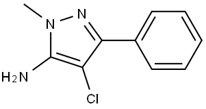 4-chloro-1-methyl-3-phenyl-1H-pyrazol-5-amine Structure