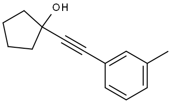 1-[2-(3-Methylphenyl)ethynyl]cyclopentanol Structure
