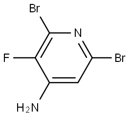 2,6-Dibromo-3-fluoropyridin-4-amine Struktur