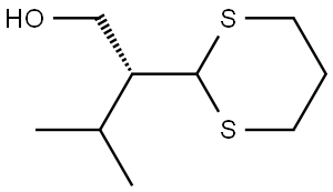 (R)-2-(1,3-dithian-2-yl)-3-methylbutan-1-ol Structure