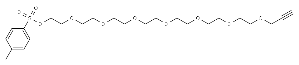 丙炔-八聚乙二醇-对甲苯磺酸酯 结构式
