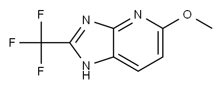 5-methoxy-2-(trifluoromethyl)-3H-imidazo[4,5-b]pyridine,1422701-24-3,结构式