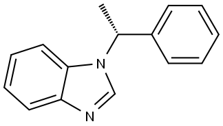 1H-Benzimidazole, 1-[(1R)-1-phenylethyl]- Structure
