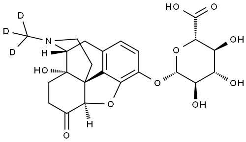 Oxymorphone-d3 3-b-D-Glucuronide,1426173-80-9,结构式