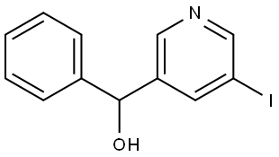 (5-iodopyridin-3-yl)(phenyl)methanol Structure