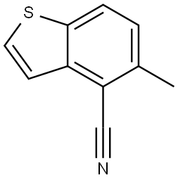 5-methylbenzo[b]thiophene-4-carbonitrile 结构式