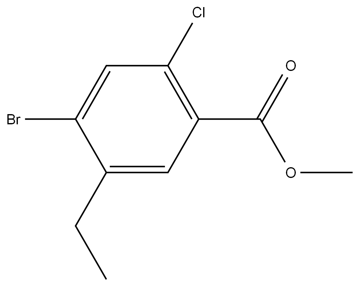 Methyl 4-bromo-2-chloro-5-ethylbenzoate Structure