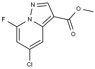 Methyl 5-chloro-7-fluoropyrazolo[1,5-a]pyridine-3-carboxylate Structure