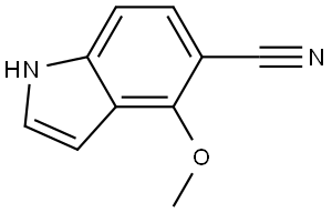 4-methoxy-1H-indole-5-carbonitrile Struktur