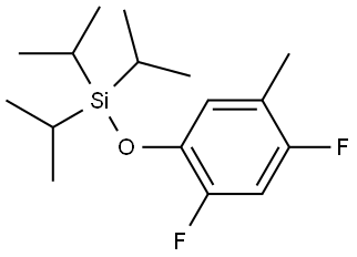 (2,4-Difluoro-5-methylphenoxy)triisopropylsilane Structure