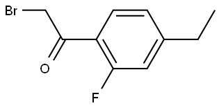 2-Bromo-1-(4-ethyl-2-fluorophenyl)ethanone 结构式