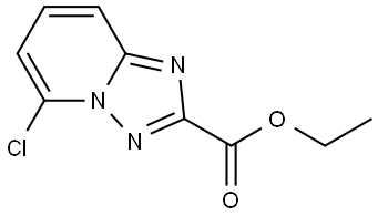 Ethyl 5-chloro[1,2,4]triazolo[1,5-a]pyridine-2-carboxylate 结构式