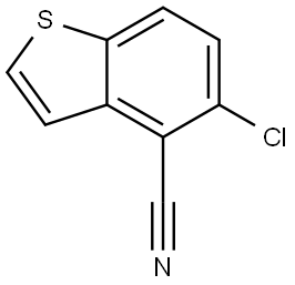 5-chlorobenzo[b]thiophene-4-carbonitrile 结构式