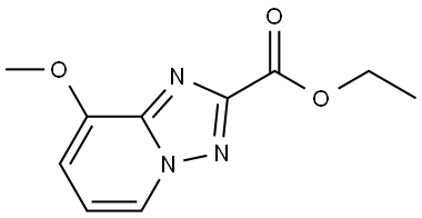 Ethyl 8-methoxy[1,2,4]triazolo[1,5-a]pyridine-2-carboxylate Struktur