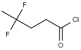 Pentanoyl chloride, 4,4-difluoro- Struktur