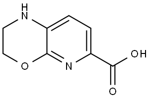 2,3-Dihydro-1H-pyrido[2,3-b][1,4]oxazine-6-carboxylic acid Structure