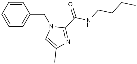 1-benzyl-N-butyl-4-methyl-1H-imidazole-2-carboxamide Structure