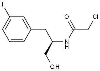 (R)-2-chloro-N-(1-hydroxy-3-(3-iodophenyl)propan-2-yl)acetamide Structure