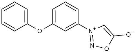 1,2,3-Oxadiazolium, 5-hydroxy-3-(3-phenoxyphenyl)-, inner salt Structure