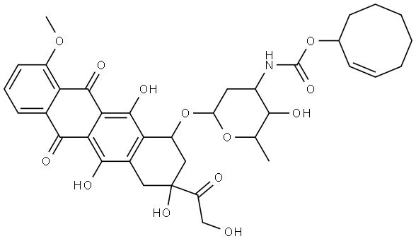 (E)-cyclooctene doxorubicin conjugate / equatorial Structure