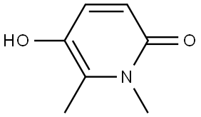 5-Hydroxy-1,6-dimethylpyridin-2(1H)-one Structure