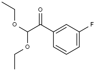 2,2-Diethoxy-1-(3-fluorophenyl)ethanone Structure