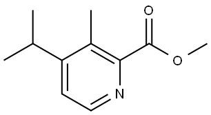 methyl 3-methyl-4-(isopropyl)picolinate Structure