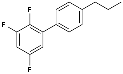 2,3,5-Trifluoro-4'-propyl-1,1'-biphenyl Struktur