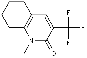 1-methyl-3-(trifluoromethyl)-5,6,7,8-tetrahydroquinolin-2(1H)-one,1453904-71-6,结构式