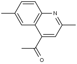 1-(2,6-dimethylquinolin-4-yl)ethan-1-one,1464926-50-8,结构式