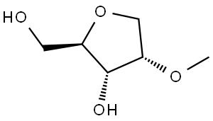 D-Ribitol, 1,4-anhydro-2-O-methyl- Structure