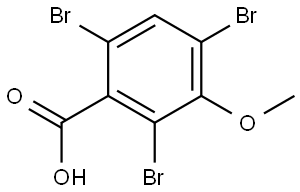 2,4,6-tribromo-3-methoxybenzoic acid Structure