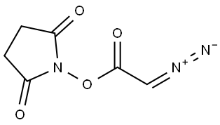 2,5-Dioxo-1-pyrrolidinyl 2-Diazoacetate Structure