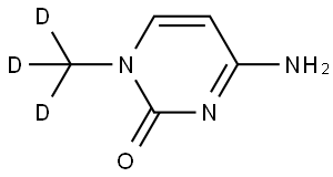 4-amino-1-(methyl-d3)pyrimidin-2(1H)-one Structure