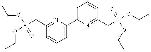 6,6'-bis<(diethoxyphosphinyl)methyl>-2,2'-bipyridine Structure