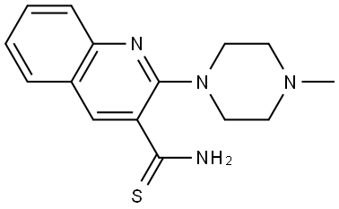 2-(4-Methyl-1-piperazinyl)-3-quinolinecarbothioamide|