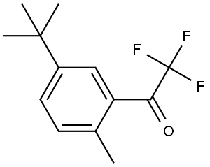1-[5-(1,1-Dimethylethyl)-2-methylphenyl]-2,2,2-trifluoroethanone Structure
