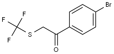 1-(4-Bromophenyl)-2-[(trifluoromethyl)thio]ethanone Structure