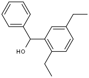 (2,5-diethylphenyl)(phenyl)methanol Struktur