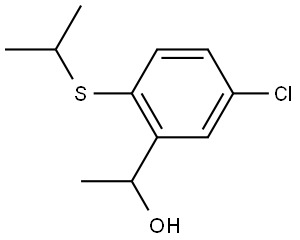5-Chloro-α-methyl-2-[(1-methylethyl)thio]benzenemethanol Structure