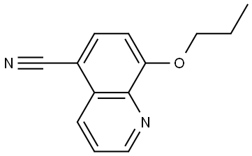 8-Propoxy-5-quinolinecarbonitrile 结构式