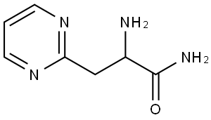 2-Pyrimidinepropanamide, α-amino- Struktur