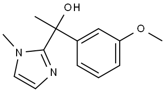 1-(3-methoxyphenyl)-1-(1-methyl-1H-imidazol-2-yl)ethanol Structure