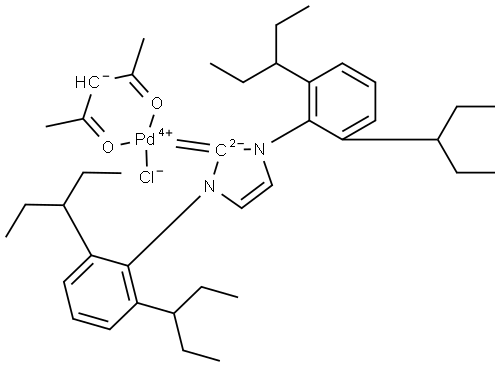 [1,3-Bis[2,6-bis(1-ethylpropyl)phenyl]-1,3-dihydro-2H-imidazol-2-ylidene](2,4-pentanedione)palladium chloride