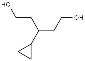 1,5-Pentanediol, 3-cyclopropyl- Structure