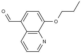 8-Propoxy-5-quinolinecarboxaldehyde Struktur