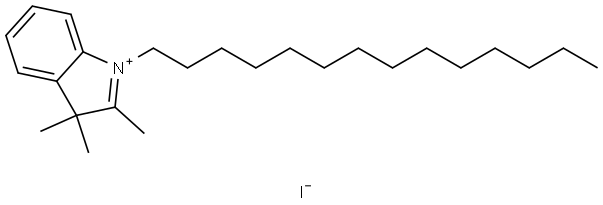 3H-Indolium, 2,3,3-trimethyl-1-tetradecyl-, iodide (1:1) (ACI) Structure