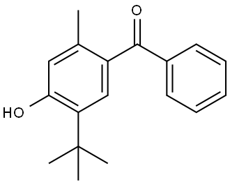 Methanone, [5-(1,1-dimethylethyl)-4-hydroxy-2-methylphenyl]phenyl- 结构式