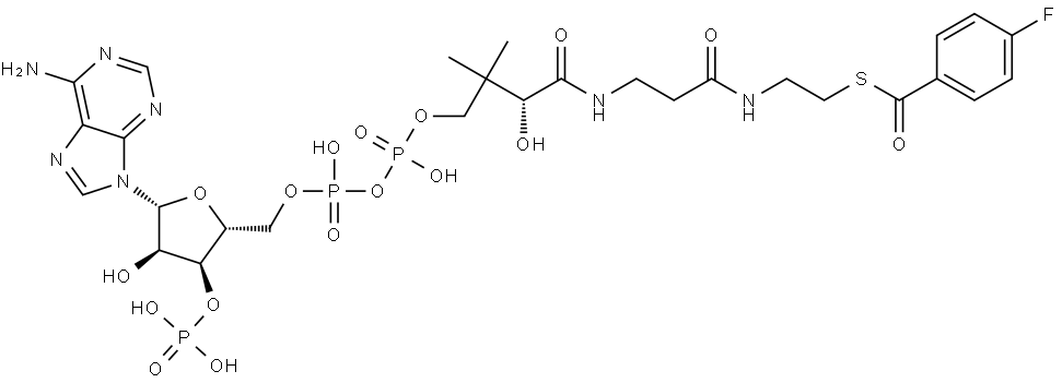 S-(4-fluorobenzoate)-CoA|