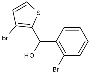 3-Bromo-α-(2-bromophenyl)-2-thiophenemethanol Structure